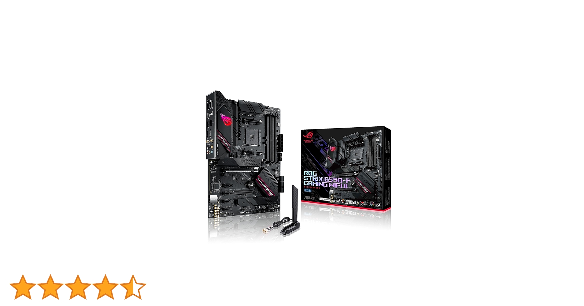 【訳有】ASUS B550 AM4 ROG STRIX B550-F GAMIN Asus ROG Strix B550-F Gaming WiFi II AMD AM4 (3rd Gen Ryzen